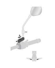 JUEGO DE EXTENSIONES DE ESPEJOS SW-MOTECH BMW SVL.00.503.11600/B