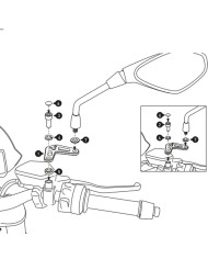 JUEGO DE EXTENSIONES DE ESPEJOS SW-MOTECH BMW SVL.07.506.10000/B