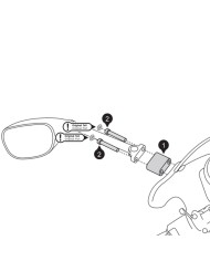 JUEGO DE EXTENSIONES DE ESPEJOS SW-MOTECH SUZUKI SVL.05.501.10900/B