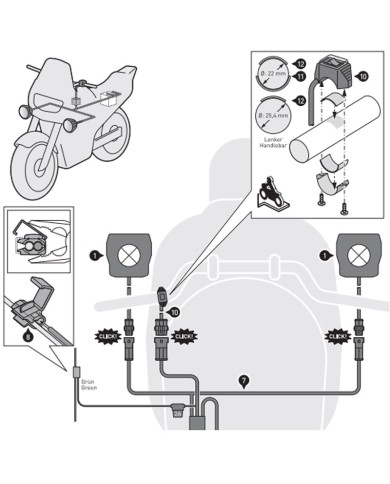 FAROS AUXILIARES SW-MOTECH ANTINIEBLA EVO KTM NSW.04.004.51200/B