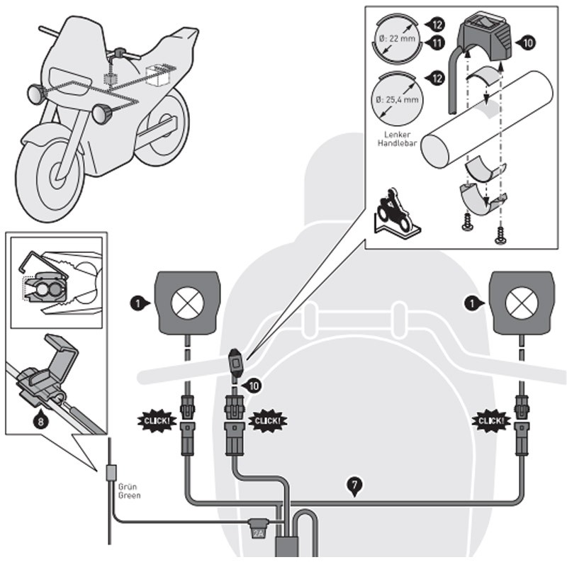 FAROS AUXILIARES SW-MOTECH ANTINIEBLA EVO KTM NSW.04.004.51200/B