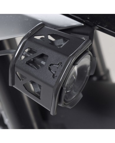 KIT DE PROTECCIONES FAROS ADICIONALES EVO SW-MOTECH NSW.00.490.10500 NEGRO