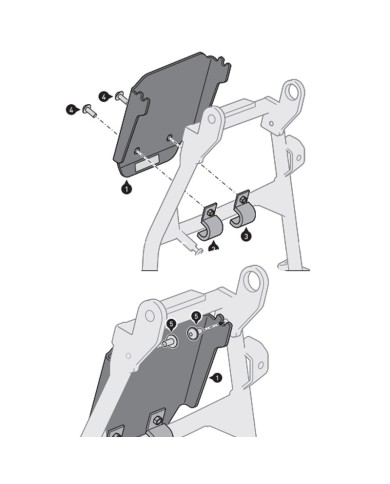 PROTECCION DE CABALLETE CENTRAL SW-MOTECH HONDA MSS.01.622.10102/S