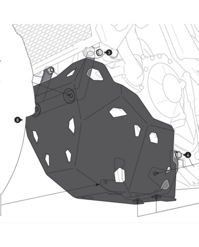 CUBRECARTER SW-MOTECH ENGINE GUARD HONDA MSS.01.070.10001/S