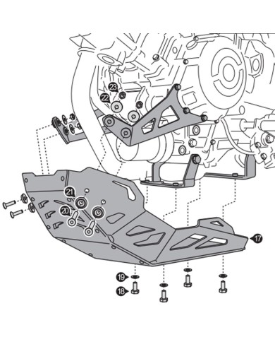 CUBRECARTER SW-MOTECH ENGINE GUARD SUZUKI MSS.05.759.10001/B