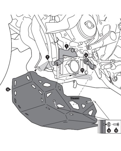 CUBRECARTER SW-MOTECH ENGINE GUARD DUCATI MSS.22.822.10000/S