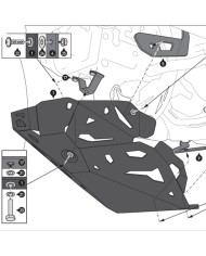 CUBRECARTER SW-MOTECH ENGINE GUARD DUCATI MSS.22.995.10000/B