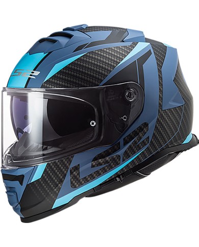 CASCO LS2 STORM II RACER NEGRO MATE/AZUL