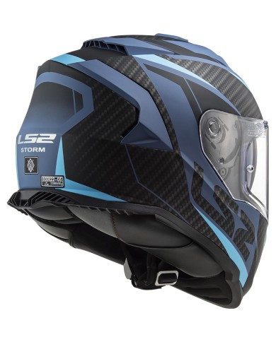 CASCO LS2 STORM II RACER NEGRO MATE/AZUL