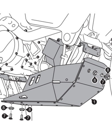CUBRECARTER SW-MOTECH ENGINE GUARD KTM MSS.04.250.100/B