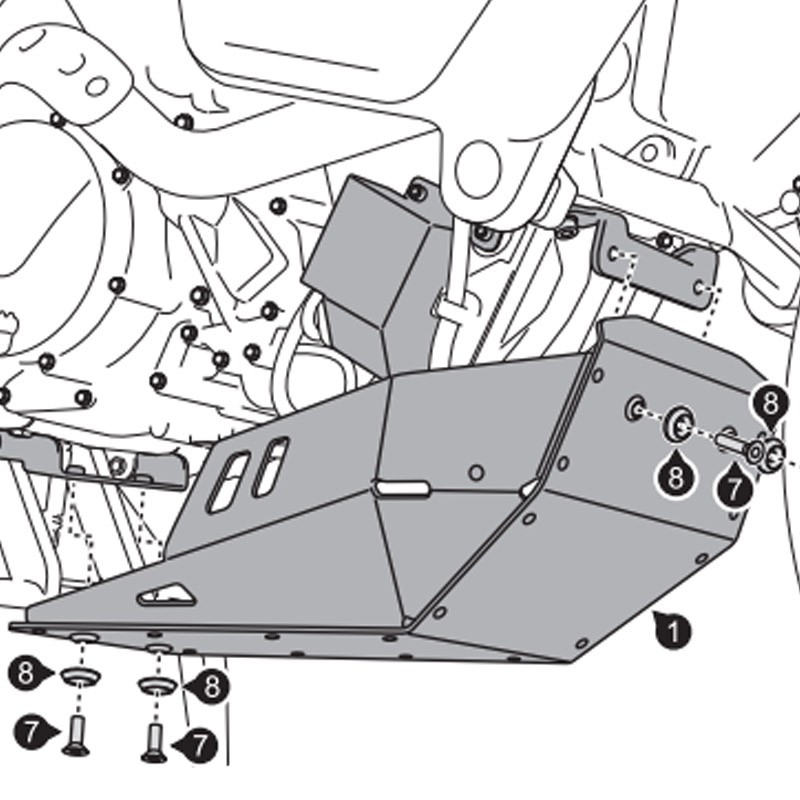 CUBRECARTER SW-MOTECH ENGINE GUARD KTM MSS.04.250.100/B