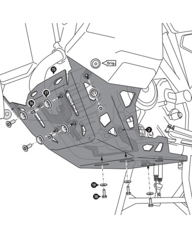 CUBRECARTER SW-MOTECH ENGINE GUARD KTM MSS.04.835.10002/S