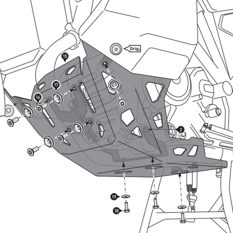 CUBRECARTER SW-MOTECH ENGINE GUARD KTM MSS.04.835.10002/S