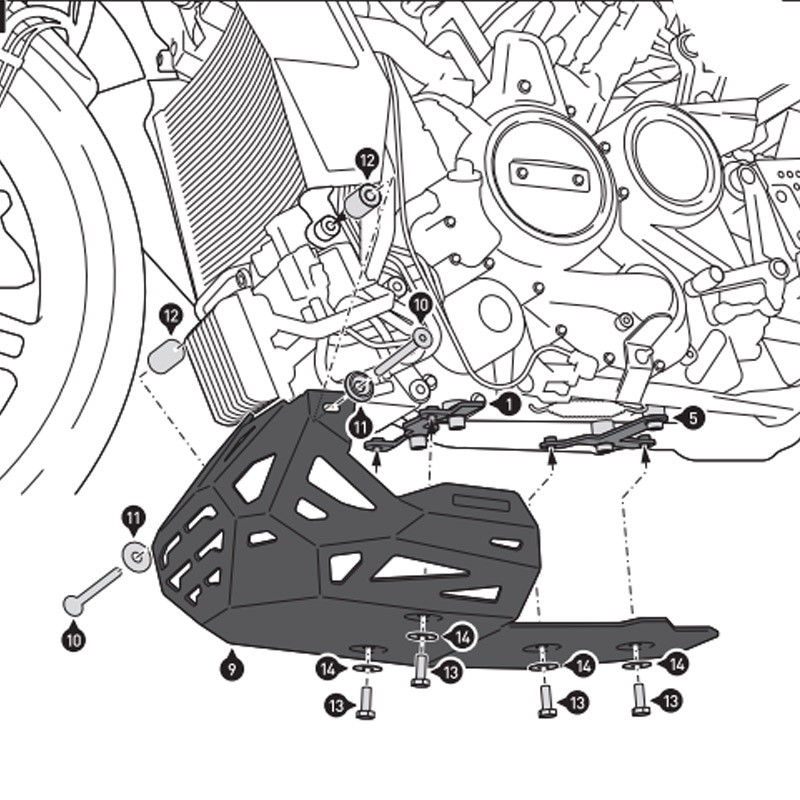 CUBRECARTER SW-MOTECH ENGINE GUARD HARLEY DAVIDSON MSS.18.911.10000/B