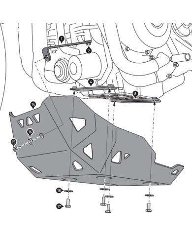 CUBRECARTER SW-MOTECH ENGINE GUARD BENELLI MSS.19.806.10001/S