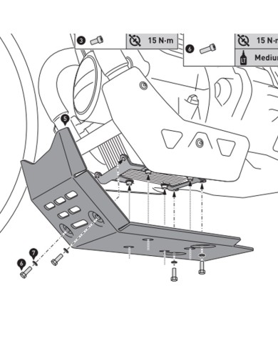 CUBRECARTER SW-MOTECH ENGINE GUARD MOTO GUZZI MSS.17.038.10000/B