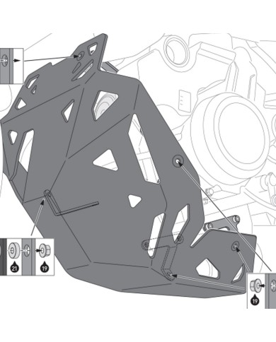 CUBRECARTER SW-MOTECH ENGINE GUARD MOTO MORINI MSS.23.017.10000/B