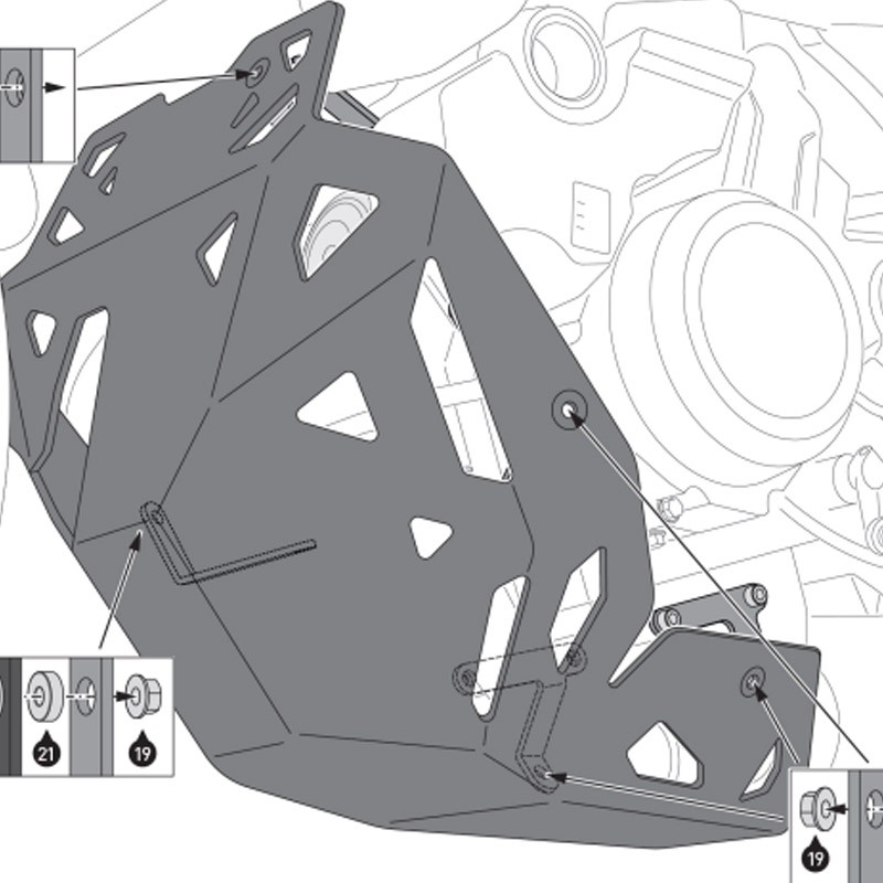 CUBRECARTER SW-MOTECH ENGINE GUARD MOTO MORINI MSS.23.017.10000/B