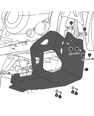 CUBRECARTER SW-MOTECH ENGINE GUARD ROYAL ENFIELD MSS.41.789.10000/B