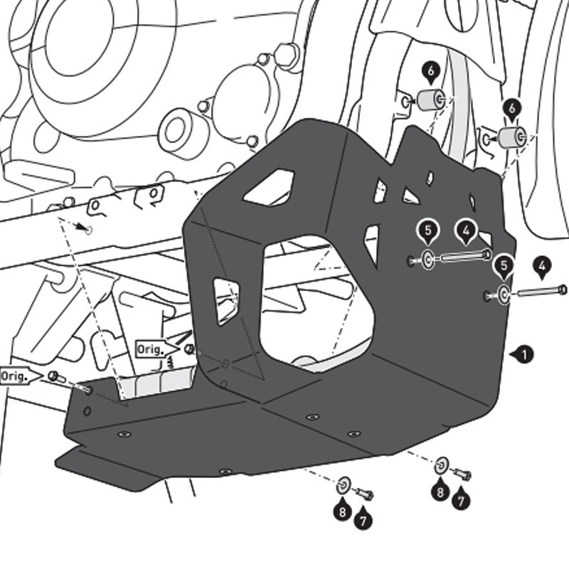 CUBRECARTER SW-MOTECH ENGINE GUARD ROYAL ENFIELD MSS.41.789.10000/B