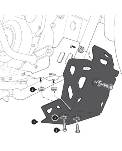 CUBRECARTER SW-MOTECH ENGINE GUARD VOGE MSS.02.049.10000/B