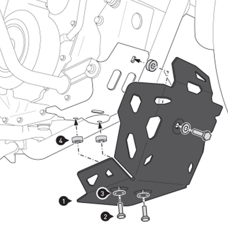 CUBRECARTER SW-MOTECH ENGINE GUARD VOGE MSS.02.049.10000/B
