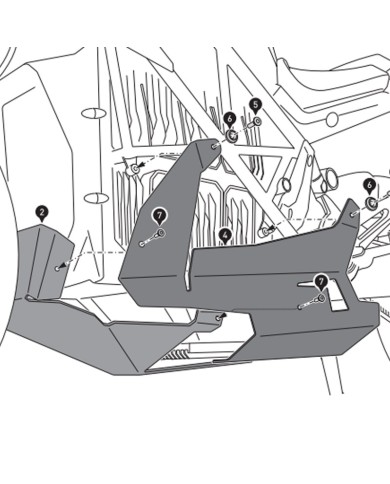 CUBRECARTER SW-MOTECH ENGINE GUARD ZERO MSS.29.981.10000/B