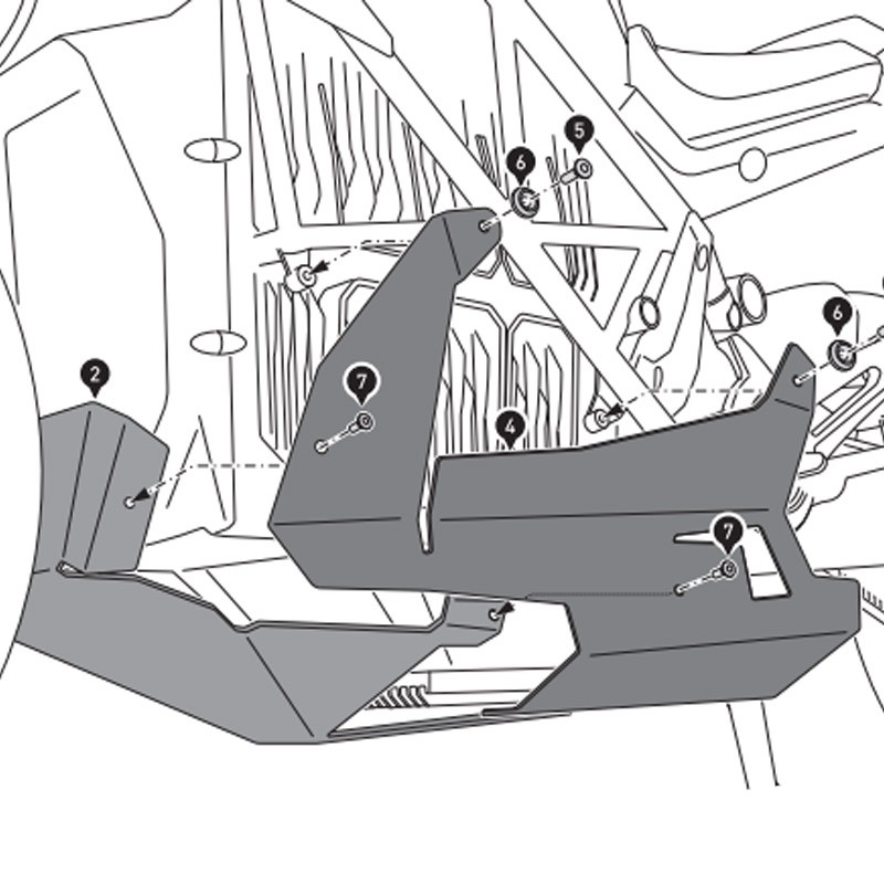 CUBRECARTER SW-MOTECH ENGINE GUARD ZERO MSS.29.981.10000/B