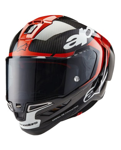 CASCO ALPINESTARS SUPERTECH R10 ELEMENT NEGRO/ROJO/BLANCO