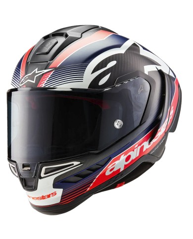 CASCO ALPINESTARS SUPERTECH R10 TEAM NEGRO/BLANCO/AZUL