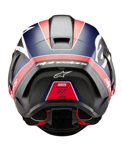 CASCO ALPINESTARS SUPERTECH R10 TEAM NEGRO/BLANCO/AZUL