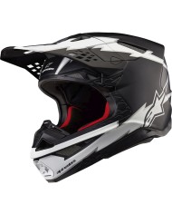 CASCO ALPINESTARS SUPERTECH S-M10 AMPRESS BLACK/WHITE MATT R2206
