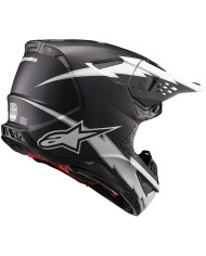 CASCO ALPINESTARS SUPERTECH S-M10 AMPRESS BLACK/WHITE MATT R2206