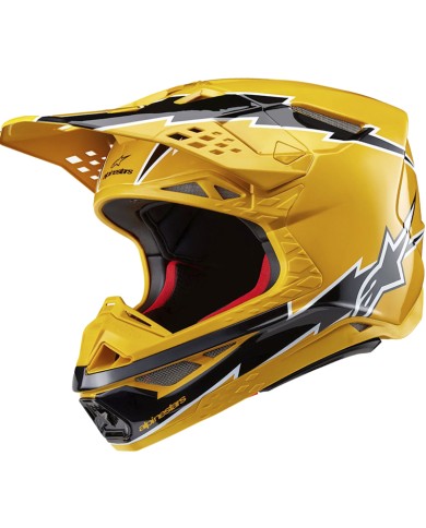 CASCO ALPINESTARS SUPERTECH S-M10 AMPRESS YELLOW GLOSSY/BLACK