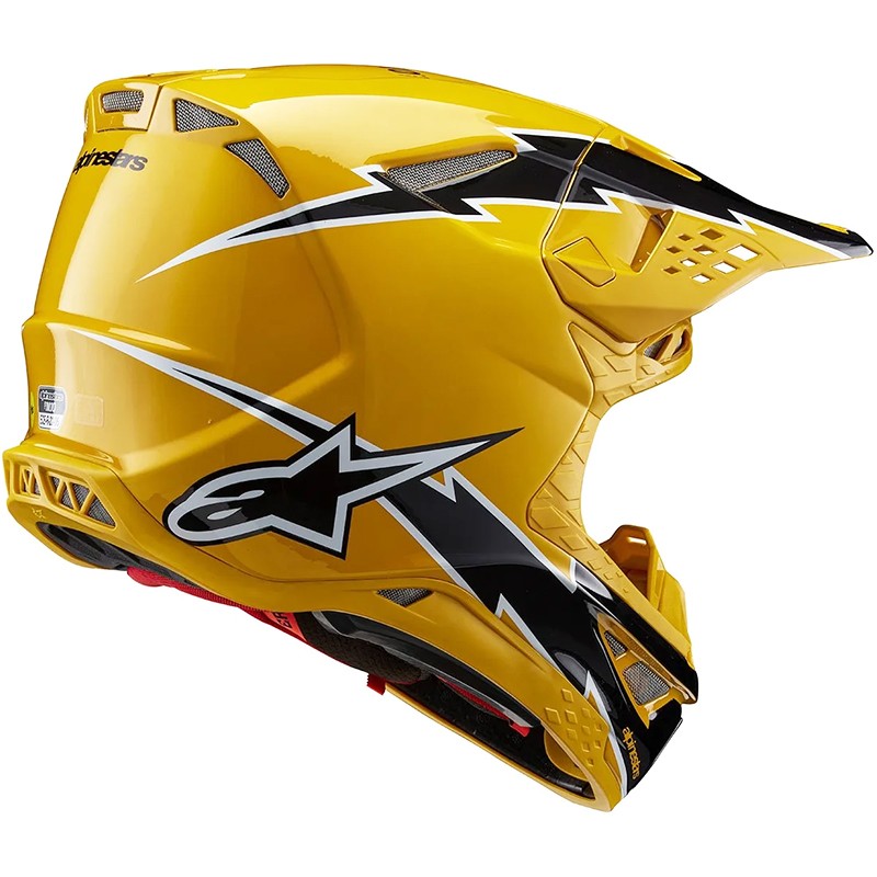 CASCO ALPINESTARS SUPERTECH S-M10 AMPRESS YELLOW GLOSSY/BLACK