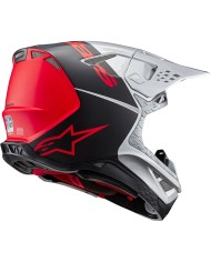 CASCO ALPINESTARS SUPERTECH S-M10 FLOOD SILVER/BLACK/ORANGE FLUO M&G R2206