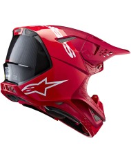 CASCO ALPINESTARS SUPERTECH S-M10 FLOOD RED/FLUO RED M&G R2206