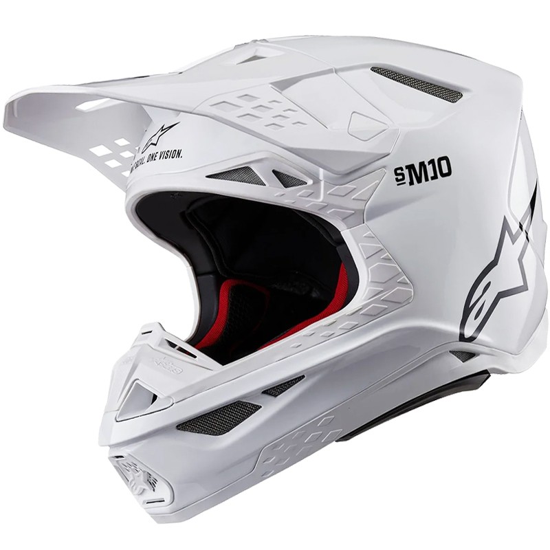 CASCO ALPINESTARS SUPERTECH S-M10 WHITE GLOSSY ECE2206