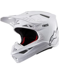 CASCO ALPINESTARS SUPERTECH S-M10 WHITE GLOSSY ECE2206