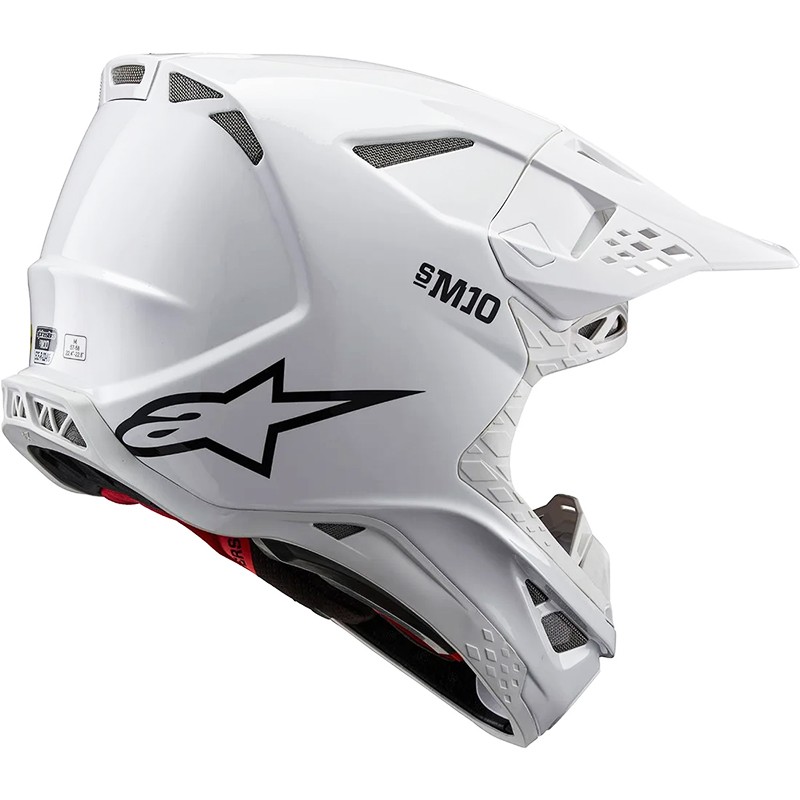 CASCO ALPINESTARS SUPERTECH S-M10 WHITE GLOSSY ECE2206