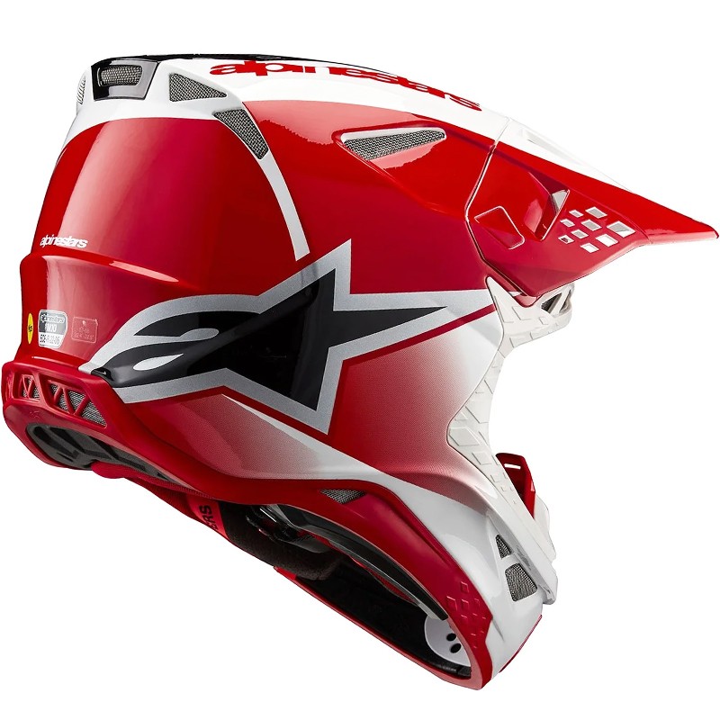 CASCO ALPINESTARS SUPERTECH S-M10 UNITE RED/WHITE GLOSSY ECE2206