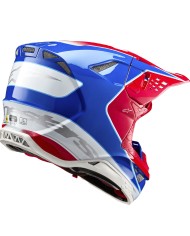 CASCO ALPINESTARS SUPERTECH S-M10 AEON BRIGHT RED/BLUE GLOSSY EC2206