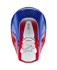 CASCO ALPINESTARS SUPERTECH S-M10 AEON BRIGHT RED/BLUE GLOSSY EC2206