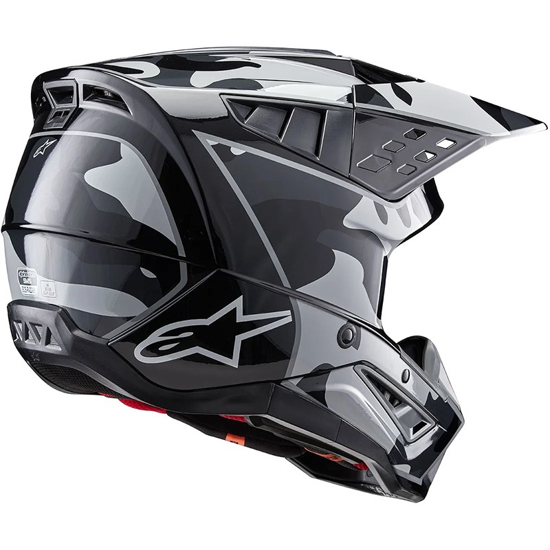 CASCO ALPINESTARS S-M5 ROVER 2 BLACK/SILVER GLOSSY ECE2206