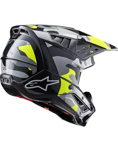 CASCO ALPINESTARS S-M5 ROVER 2 DARK GRAY/YELLOW FLUO ECE2206