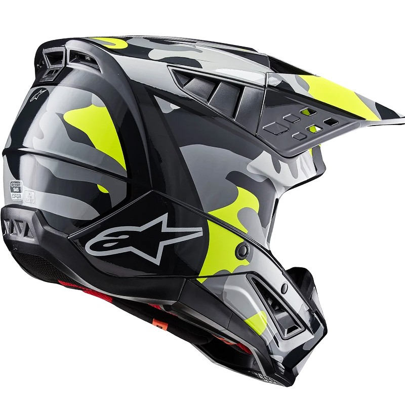 CASCO ALPINESTARS S-M5 ROVER 2 DARK GRAY/YELLOW FLUO ECE2206