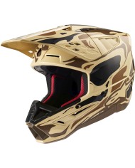 CASCO ALPINESTARS S-M5 MINERAL DARK BROWN/KANGAROO MATT ECE2206