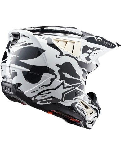CASCO ALPINESTARS S-M5 MINERAL COOL GRAY/DARK GRAY GLOSSY ECE2206