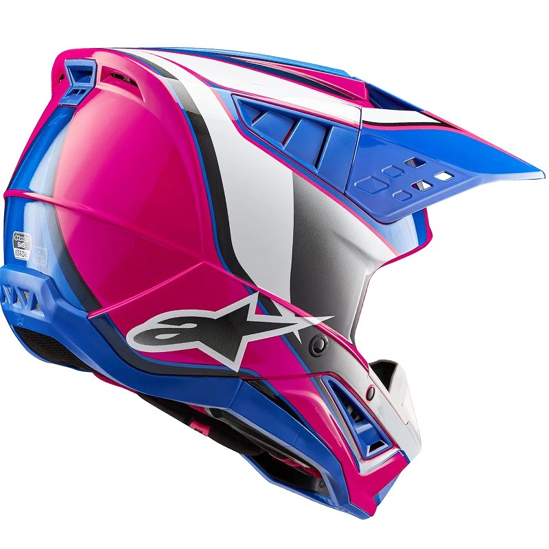 CASCO ALPINESTARS S-M5 SAIL WHITE/DIVA PINK/ENAMEL BLUE ECE2206