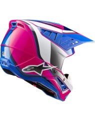 CASCO ALPINESTARS S-M5 SAIL WHITE/DIVA PINK/ENAMEL BLUE ECE2206